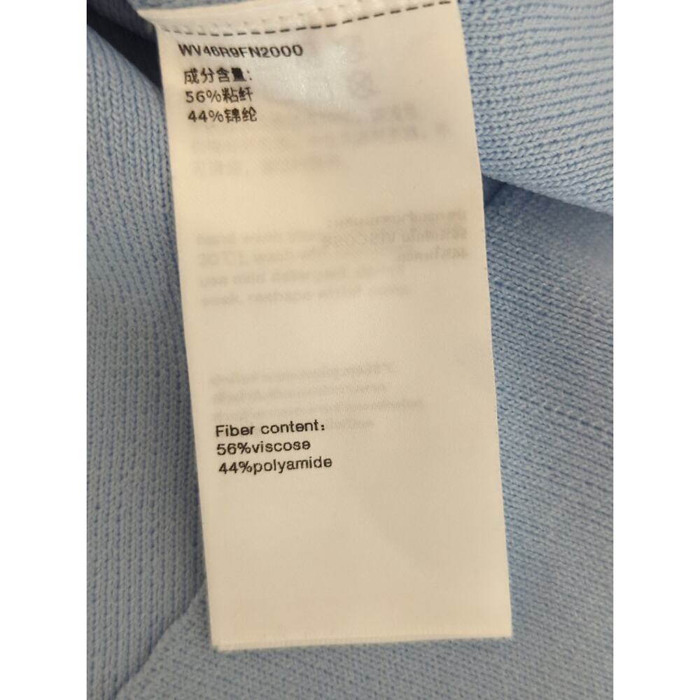 Urban Revivo Light Blue Cami Scoop Neck Slit Hem Dress MEDIUM NWT Coastal Casual - Picture 8 of 10